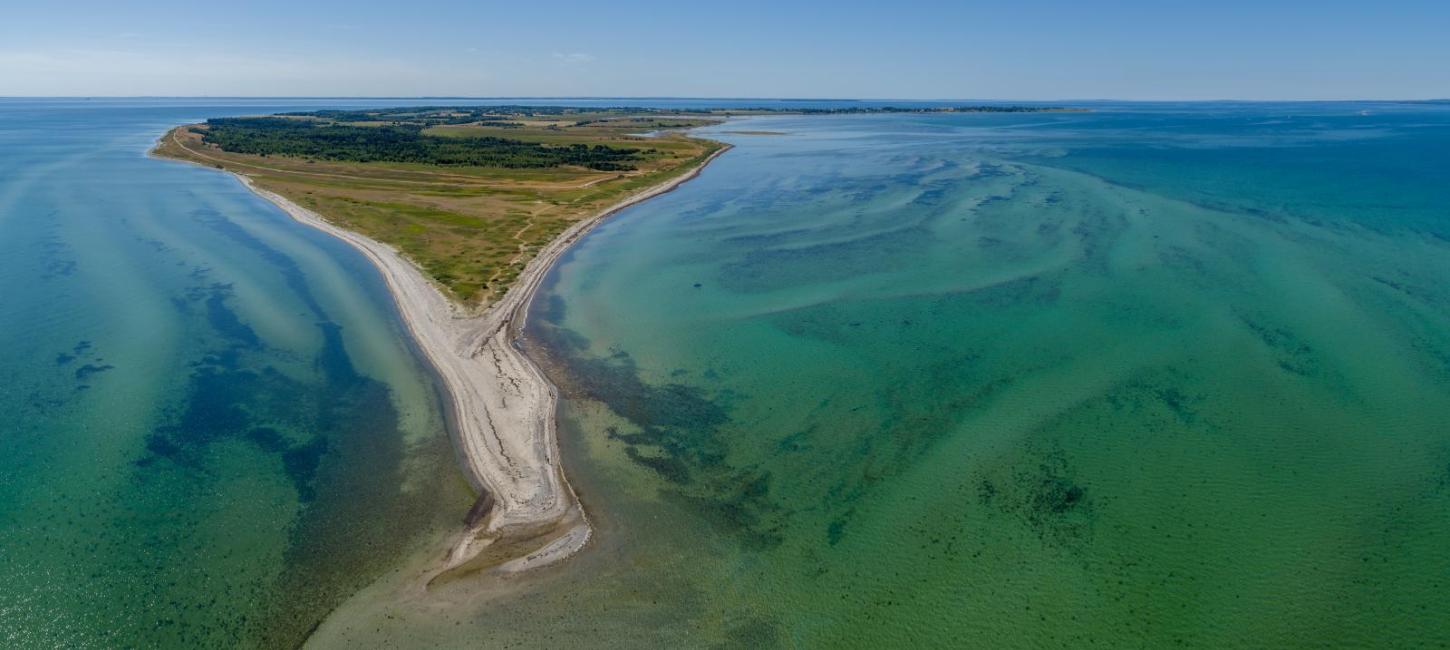 Luftfoto af Endelave årets ø 2020 og 2021