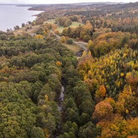 Udsigt over Klostermølle og Mossø